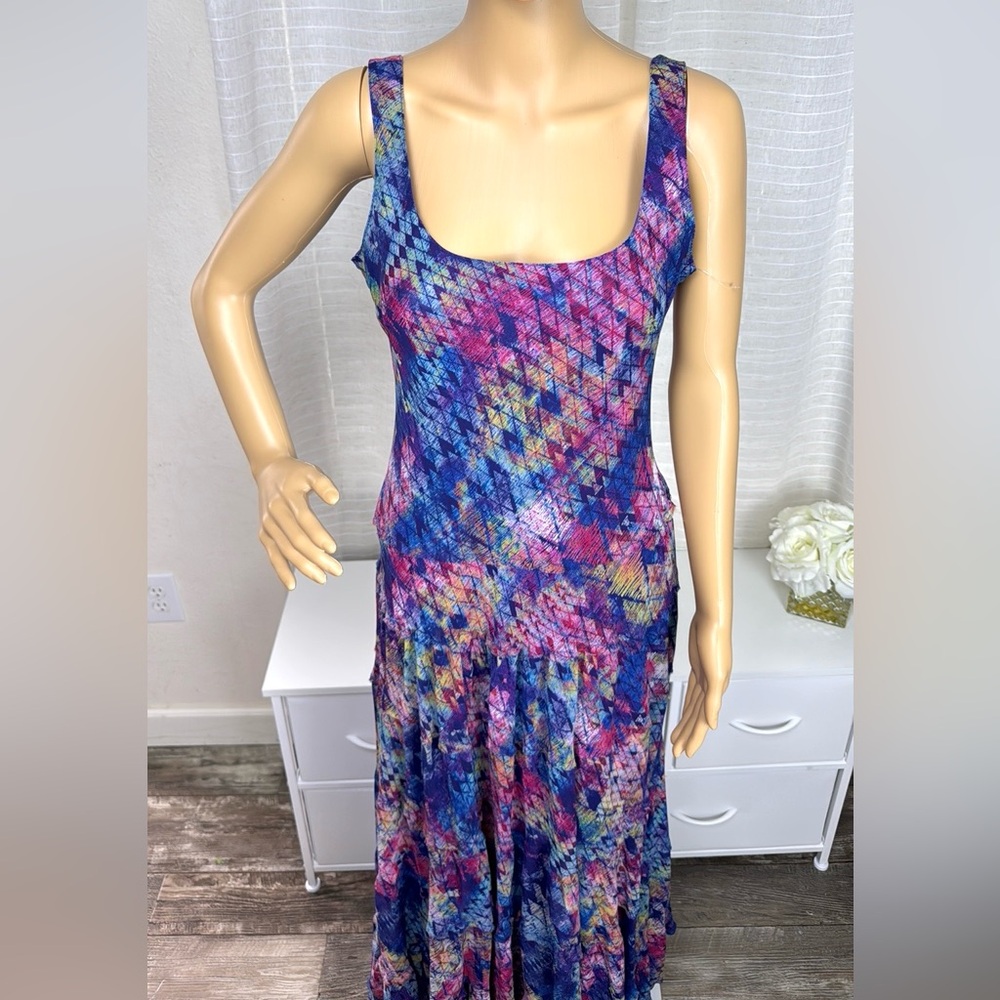 KASPER Multicolor Geometric Women's Dress, Size 8